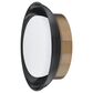 Troy Lighting Arnie 2-Light Flush Mount in Patina Brass and Gloss Black, , large