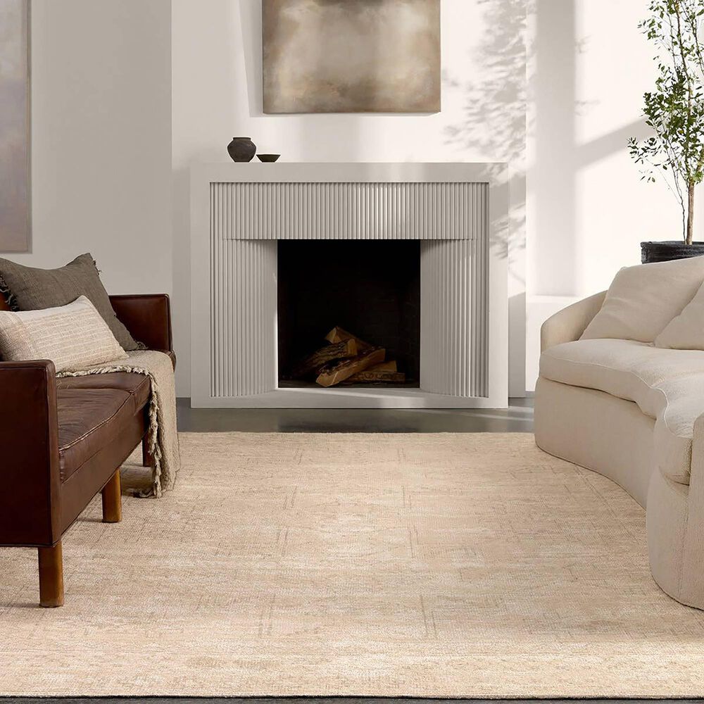 Jaipur Edage Tegona 4&#39; x 6&#39; Smoke Gray, Shell, Frappe and Malt Ball Area Rug, , large