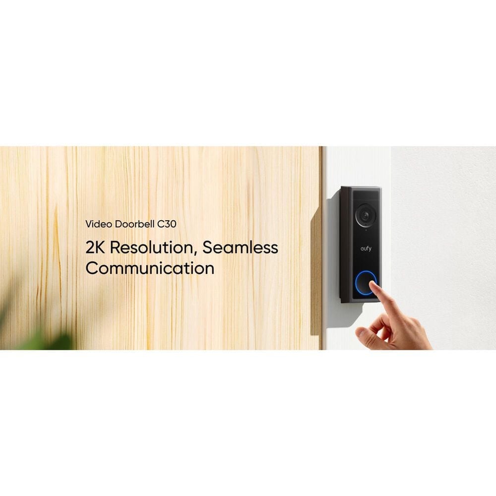 eufy C30 Video Doorbell in Black, , large