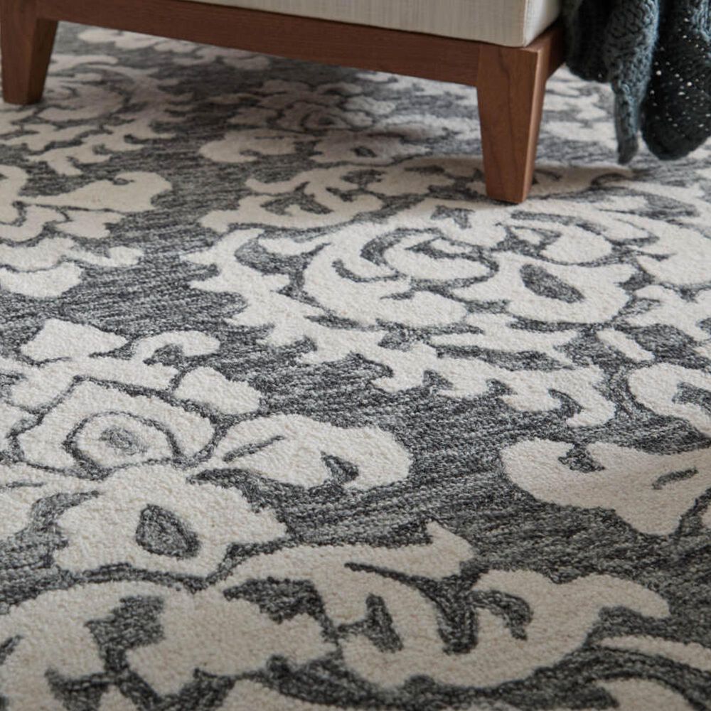 Feizy Belfort Charcoal 10&#39; x 14&#39; Area Rug, , large
