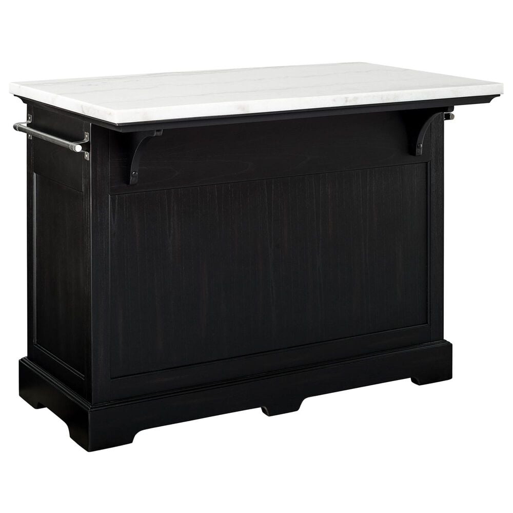 Steve Silver Aspen Kitchen Island in Ebony and White, , large