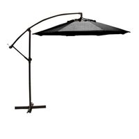 black standing umbrella