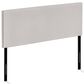 HOMLUX Roanne Queen Plain Headboard in Fog, , large