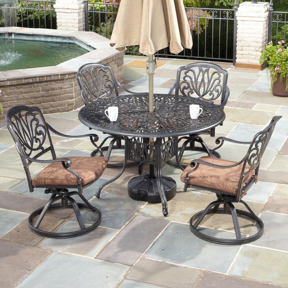 Homestyles Capri 5-Piece Dining Set in Gray, , large