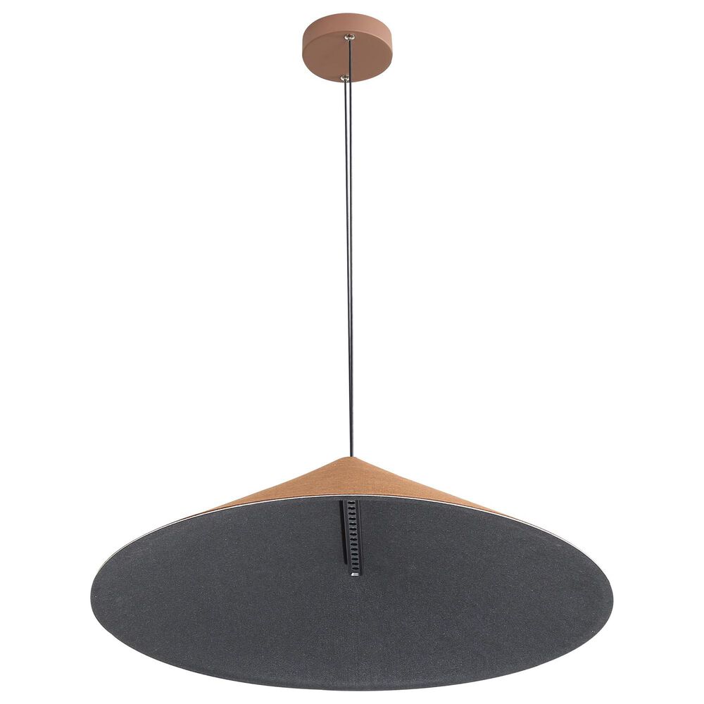 Golden Lighting Faroe 30" 1-Light LED Pendant in Coffee and Black, , large