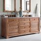 James Martin Vanities Savannah 72" Double Bathroom Vanity in Driftwood with 3 cm Carrara White Marble Top and Rectangular Sinks, , large