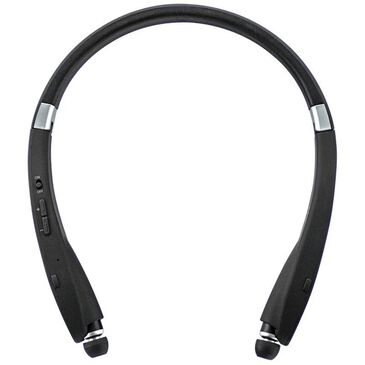 MobileSpec Premium Stereo Bluetooth Wireless Neck Headphones in Black, , large