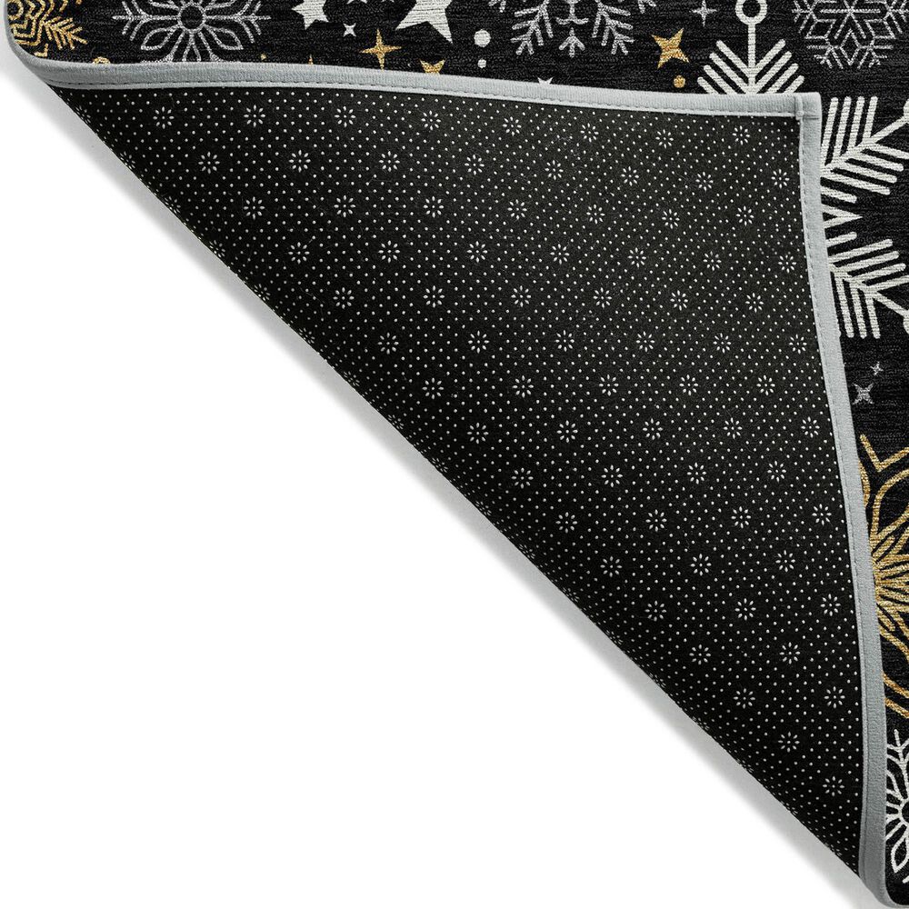 Dalyn Rug Company Wonderland WN31 2&#39;3&quot; x 7&#39;6&quot; Black Indoor/Outdoor Runner, , large