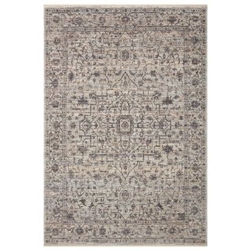 Loloi Sorrento 3"11" Round Mist and Charcoal Area Rug, , large