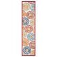 Safavieh Cabana CBN801A 2" x 8" Creme and Red Indoor/Outdoor Area Performance Rug, , large