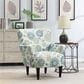 Emerald Home Furnishings Flower Power Accent Chair in Cascade Teal, , large