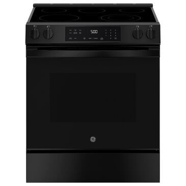 GE Appliances 30" Slide-In Electric Range with Crisp Mode in Black, , large