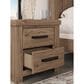 Ashley Oliandon 2 Drawer Nightstand in Light Brown with Charging Capabilities, , large