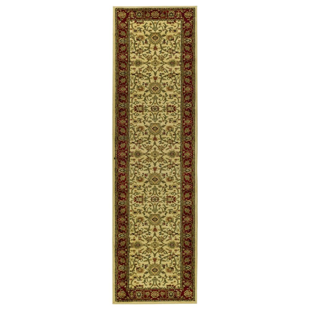 Safavieh Lyndhurst 2"3" x 20" Ivory and Red Runner, , large