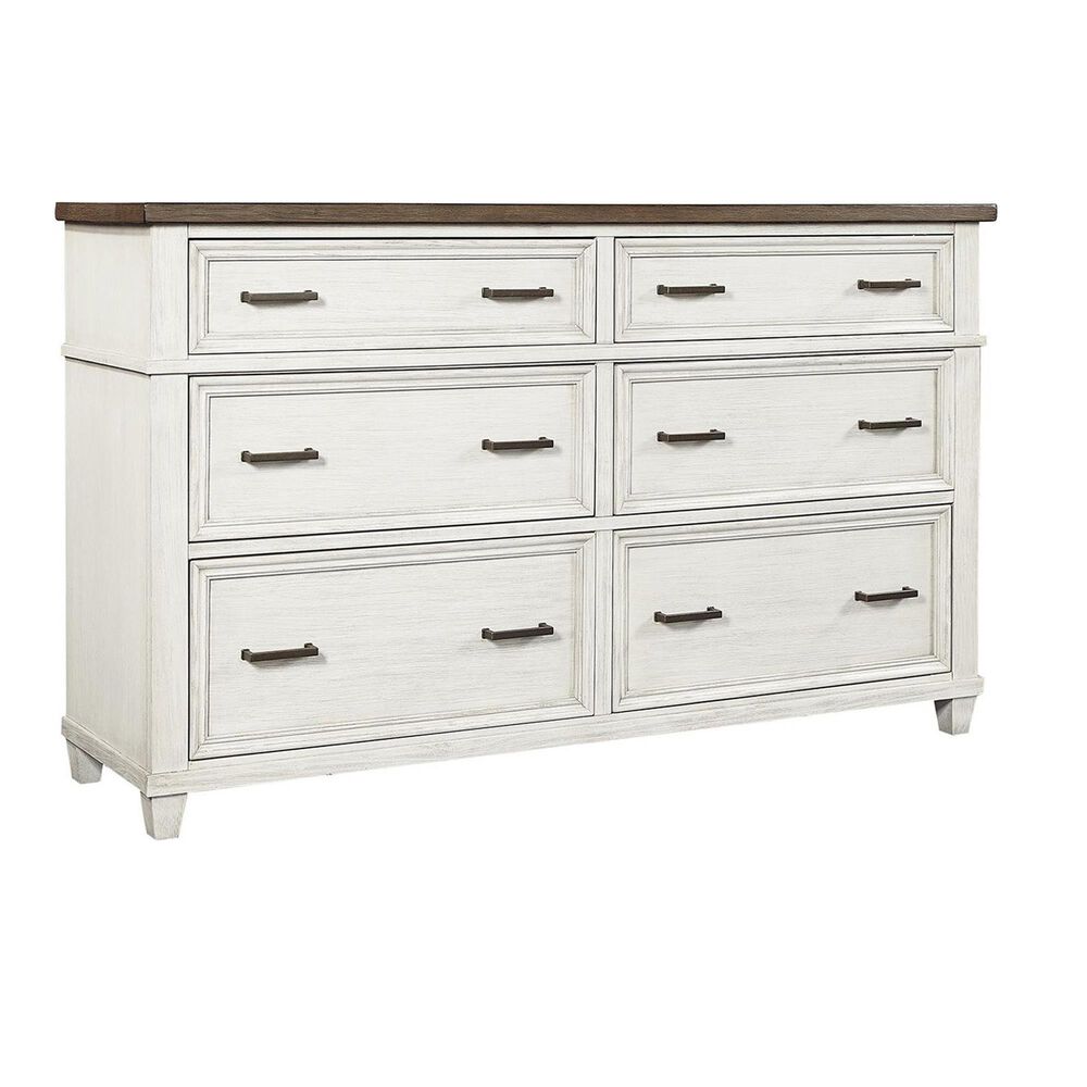 Riva Ridge Caraway 6-Drawer Dresser in Aged Ivory, , large