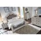 Millenium Bruchandi Queen Upholstered Panel Bed in Antiqued White, , large