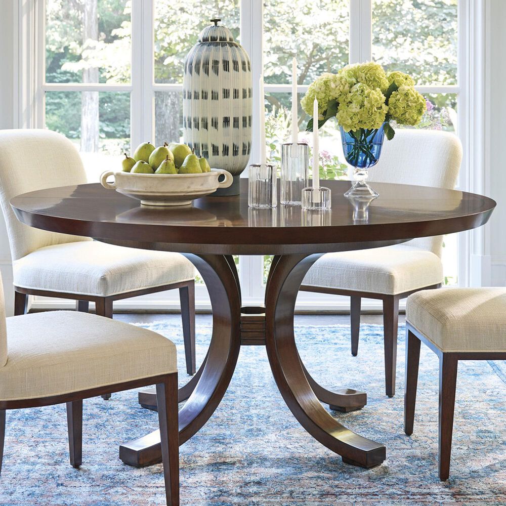 Lexington Home Brands Rendezvous Warwick Round Dining Table in Chester - Table Only, , large