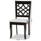 Baxton Studio Mael Side Chair in Dark Brown (Set of 2), , large