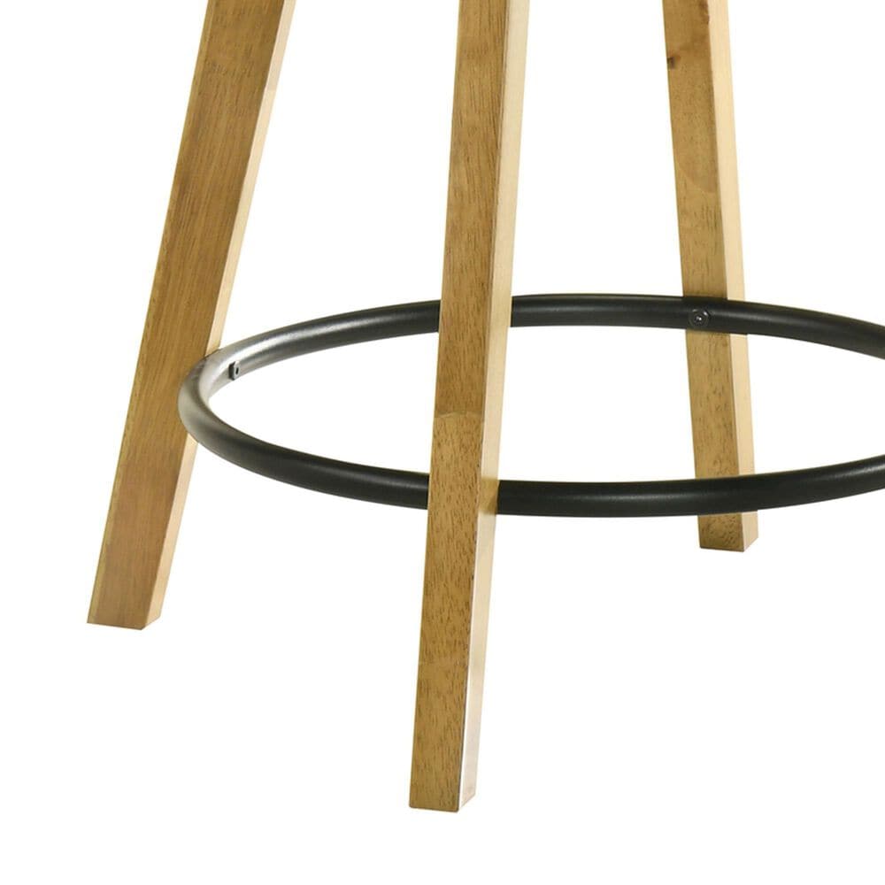 Armen Living Callah Swivel Counter Height Stool in Amber Glow, , large