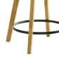 Armen Living Callah Swivel Counter Height Stool in Amber Glow, , large