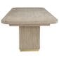 Fairfield Chair Everett Double Pedestal Dining Table in Biscotti and Brushed Brass- Table Only, , large