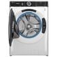 GE Profile 5.3 Cu. Ft. Front Load Washer and 7.8 Cu. Ft. Gas Dryer Laundry Pair in White and Chrome, , large