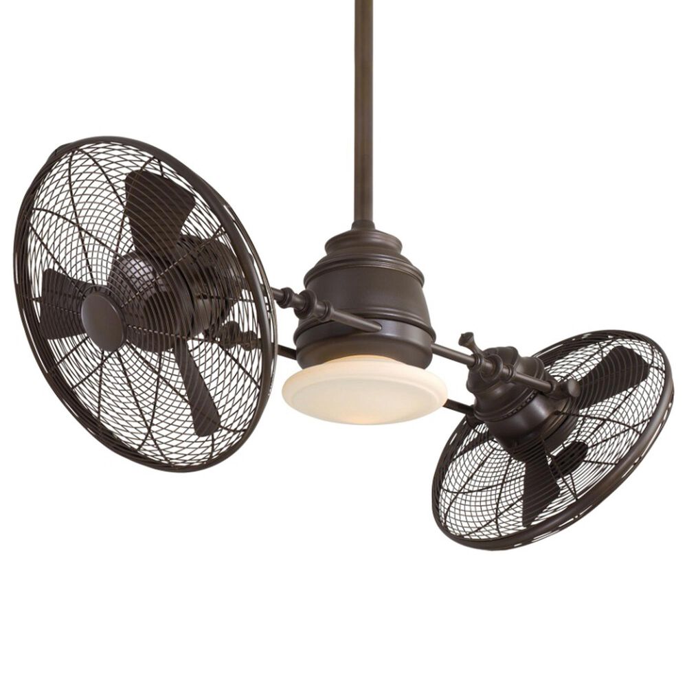Minka-Aire Vintage Gyro 42" Ceiling Fan with LED Light in Oil Rubbed Bronze, , large