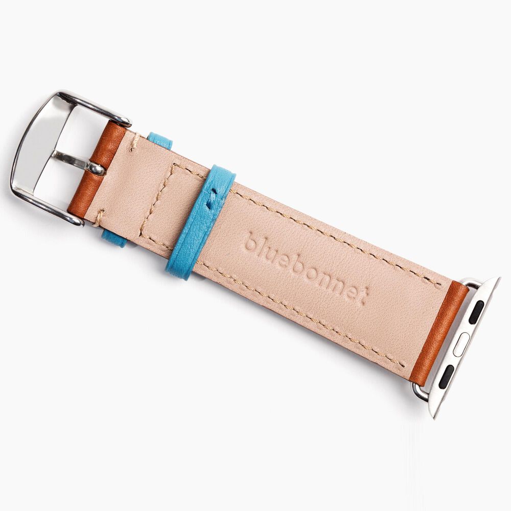 Bluebonnet Cases Band Leather for Apple Watch in Saddle Tan, , large