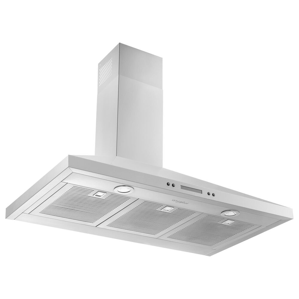 Whirlpool 36&quot; Chimney Wall Mount Range Hood in Fingerprint Stainless Steel, , large