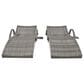 HOMLUX Outdoor Chaise Lounge in Grey (Set of 2), , large