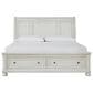 Ashley Robbinsdale King Sleigh Storage Bed in Antique White, , large