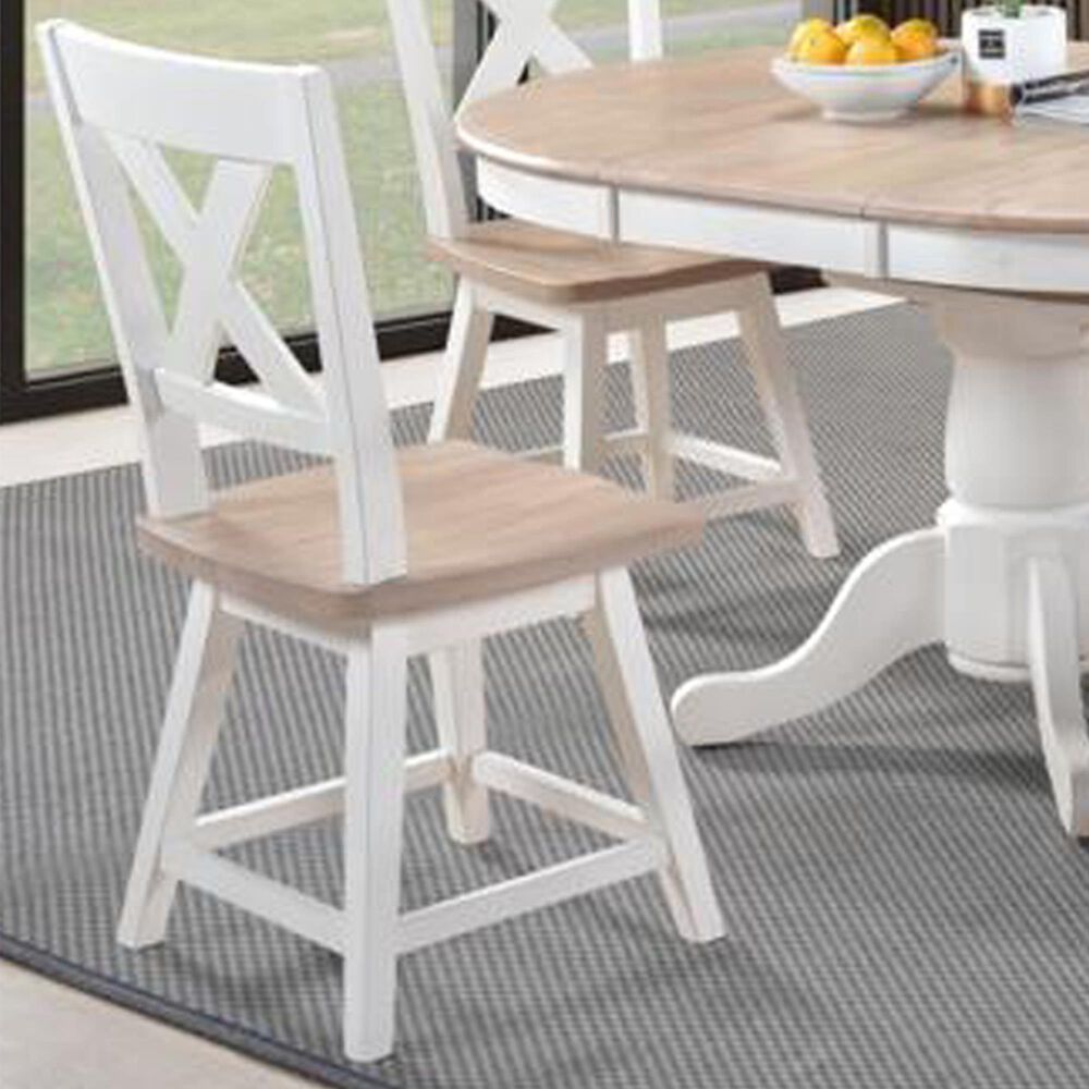 Urban Styles Highland 5-Piece Dining Set in White Wash and Natural, , large