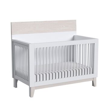 Eastern Shore Rowan 4-In-1 Convertible Crib in Ash Linen White, , large