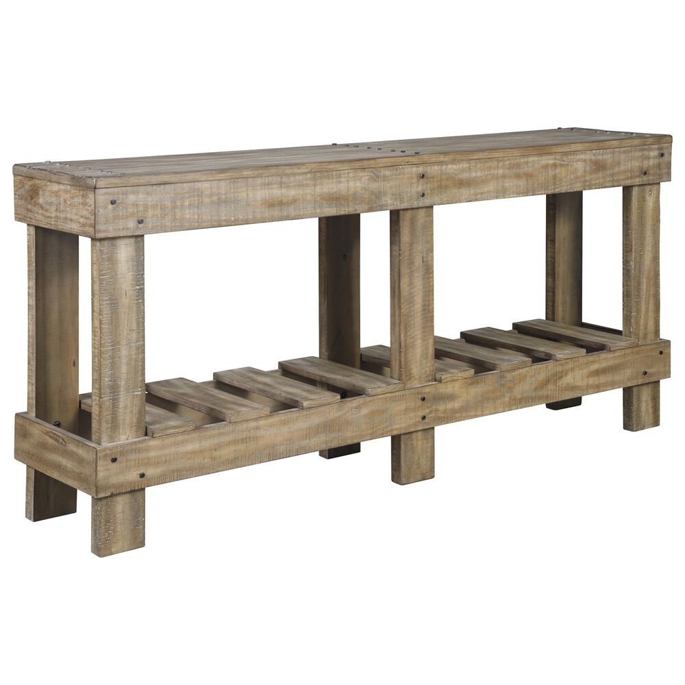 Ashley Susandeer Console Sofa Table in Brown, , large