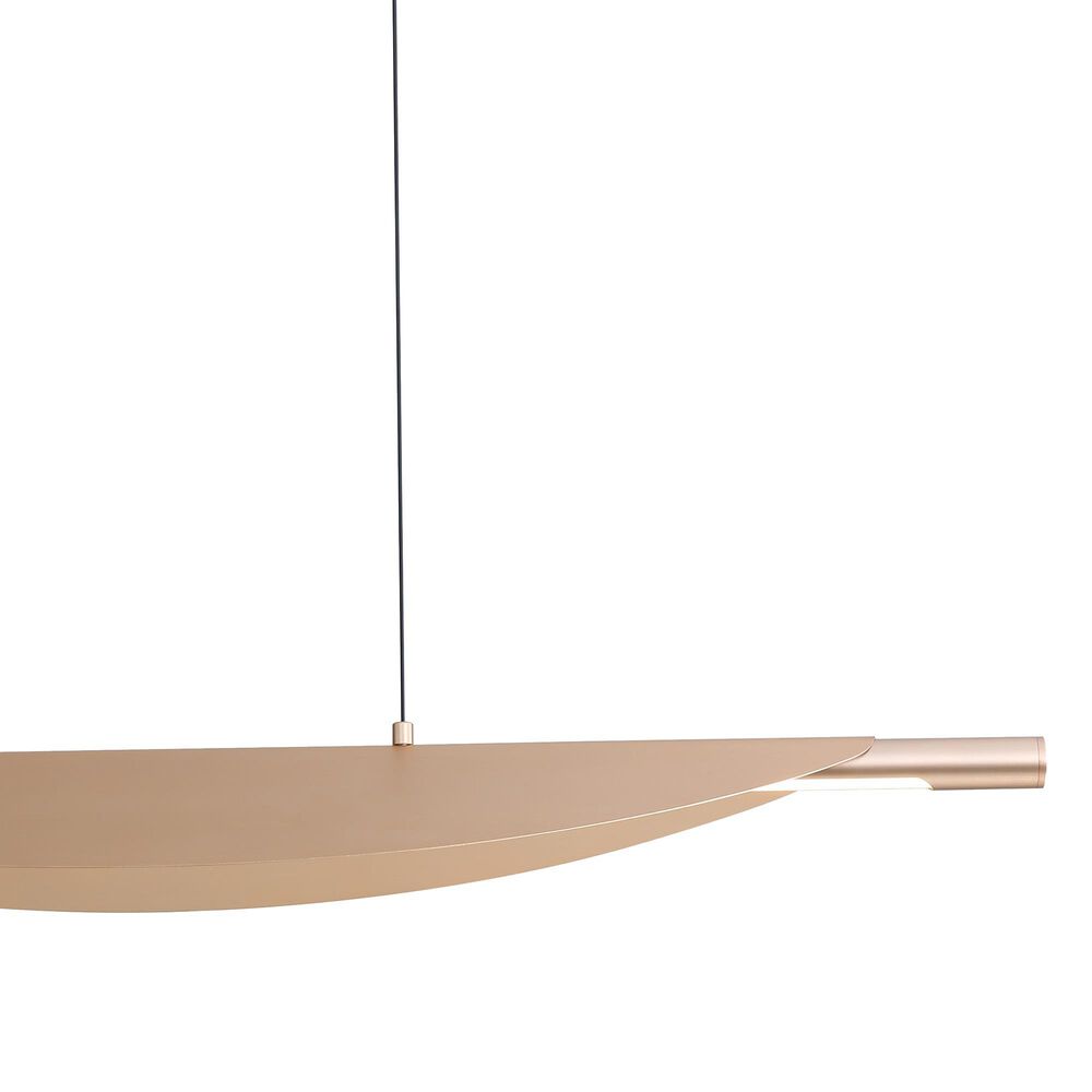 Golden Lighting Luma 42" 1-Light LED Linear Pendant in French Gold, , large