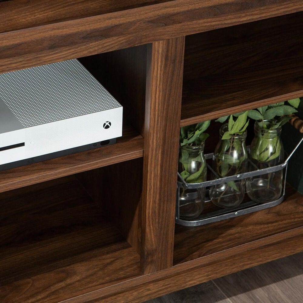 Walker Edison Essential 70&quot; TV Stand in Dark Walnut, , large