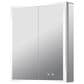 Lexora Home Mesa 24" x 32" LED Mirror Medicine Cabinet with Defogger in Aluminium, , large