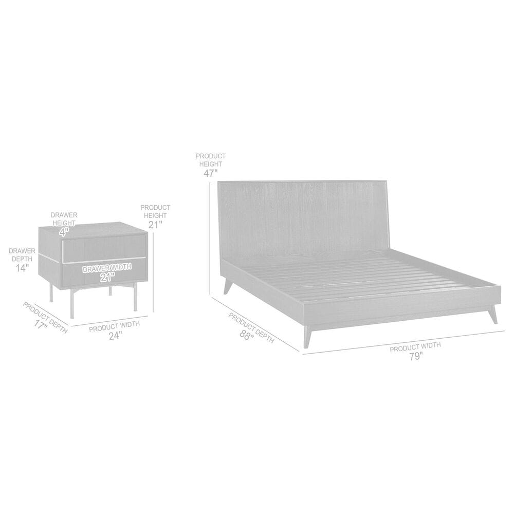 Blue River Carnaby 3-Piece King Bed Set in Black Brushed and Bronze, , large