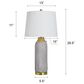 Flair Industries 30" Ceramic Table Lamp in Plated Gold, , large