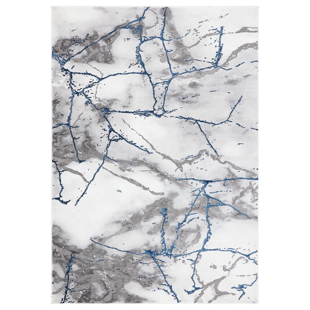 Safavieh Craft 2"7" x 5" Ivory, Grey and Blue Area Rug, , large