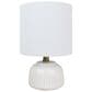 TLC Lighting Inc 13" Matte White Ceramic Lamp, , large