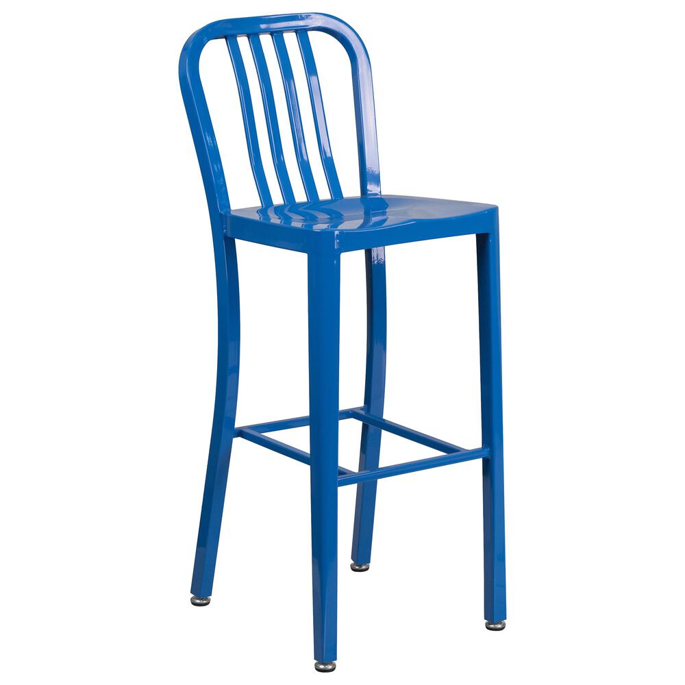 Flash Furniture 30" Barstool in Blue, , large