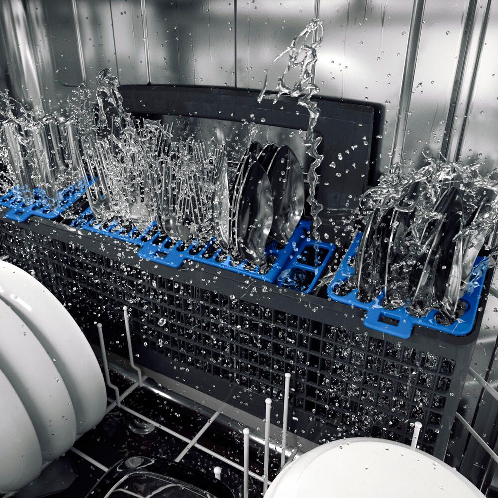 GE Profile 24&quot; Built-In Bar Handle Dishwasher with UltraFresh in Fingerprint Resistant Stainless Steel, , large