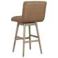Armen Living Elias 30" Swivel Bar Stool in Washed Wood, , large
