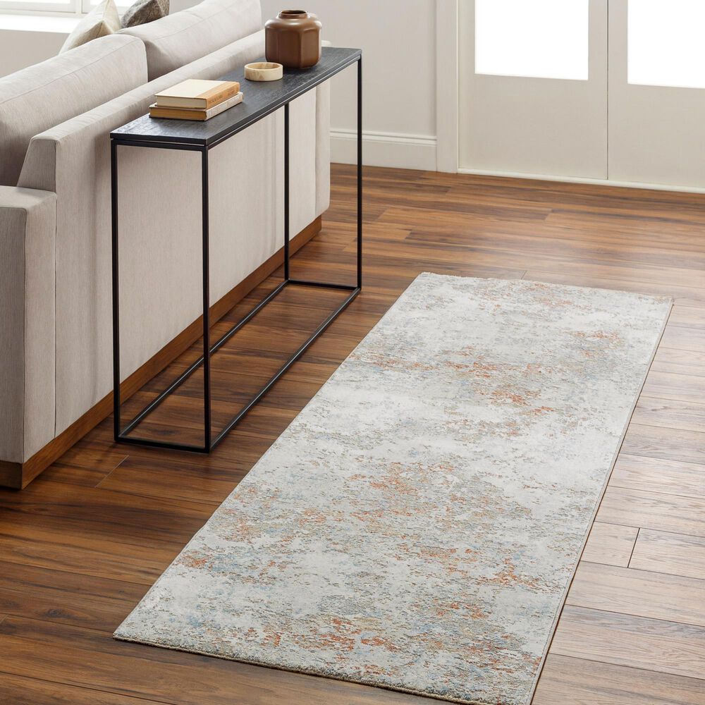 Surya Brunswick 2&#39;7&quot; x 7&#39;3&quot; Cream, Taupe, Blue, Dusty Coral, Olive and Tan Runner, , large
