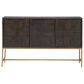 Ashley Elinmore Accent Cabinet in Dark Brown and Gold, , large