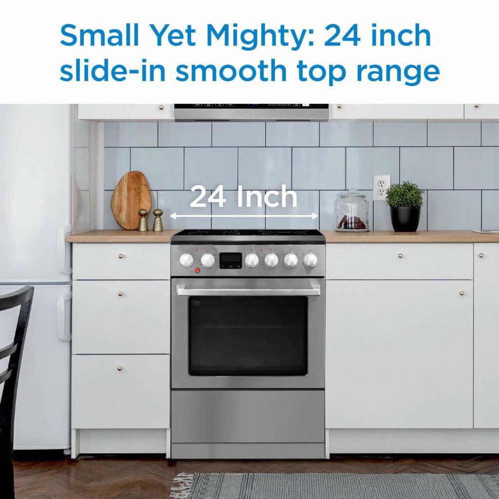Danby 24&quot; Slide-in Electric Range with in Stainless Steel, , large