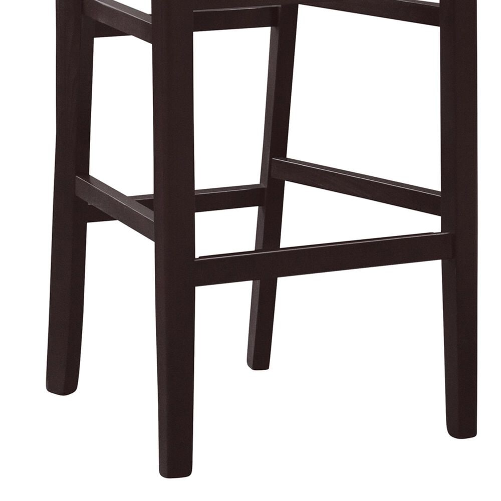 Linon Home Decor Jace Bar Stool in Dark Brown, , large