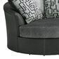 Ashley Brixley Pier Oversized Swivel Accent Chair in Graphite, , large