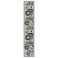 Nourison Aloha ALH33 2"3" x 8" Black and White Indoor/Outdoor Runner, , large